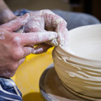 Alex Shimwell at work in his studio